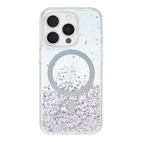 Insignia™ - Hard-Shell Case with MagSafe for iPhone 15 Pro - Glitter Gradient - Front_Zoom
