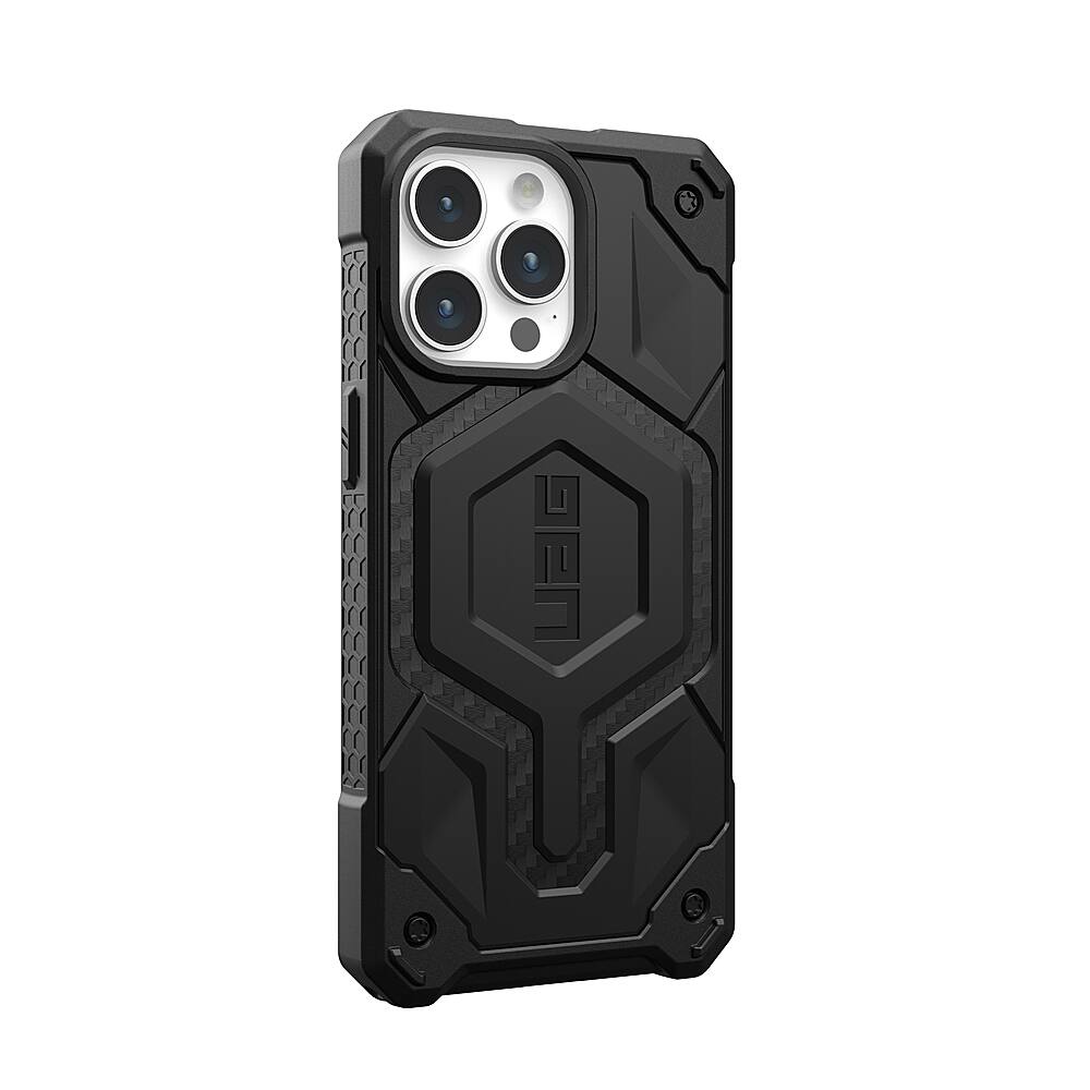 Alt View 1. UAG - Monarch Pro Series Case with Magsafe for Apple iPhone 15 Pro Max - Carbon Fiber.