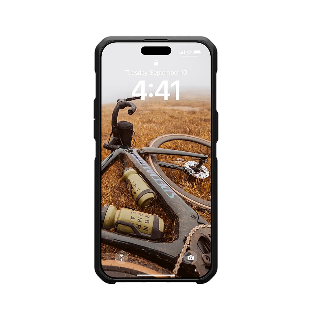 Alt View 12. UAG - Metropolis LT Series Case with Magsafe for Apple iPhone 15 Pro Max - Kevlar Black.