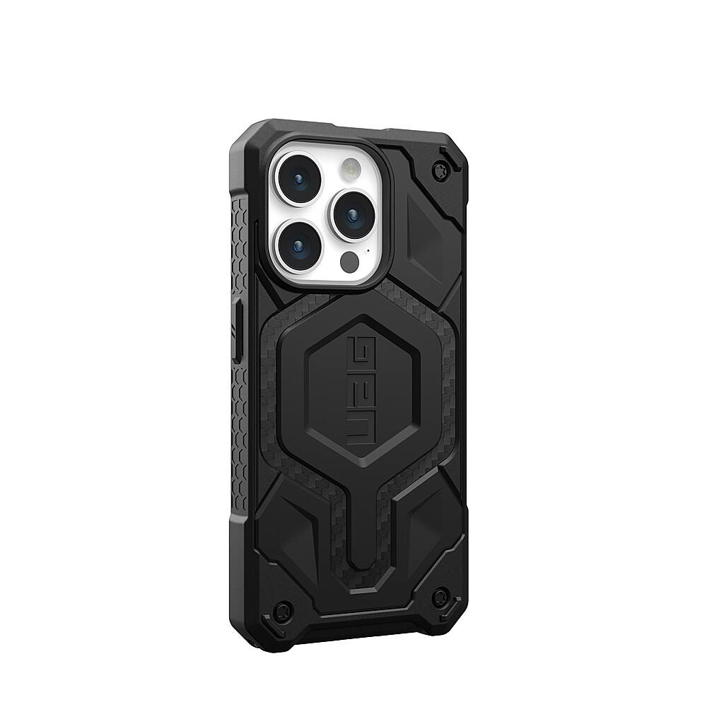 Alt View 1. UAG - Monarch Pro Series Case with Magsafe for Apple iPhone 15 Pro - Carbon Fiber.