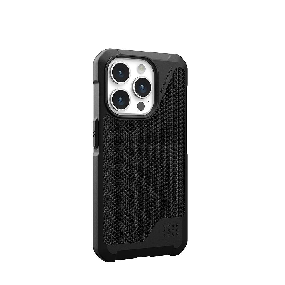 Alt View 1. UAG - Metropolis LT Series Case with Magsafe for Apple iPhone 15 Pro - Kevlar Black.