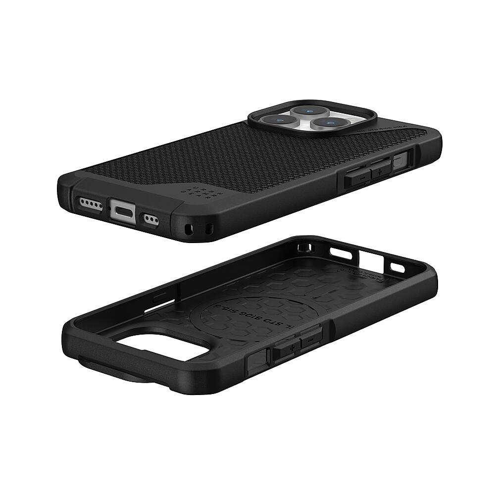 Alt View 2. UAG - Metropolis LT Series Case with Magsafe for Apple iPhone 15 Pro - Kevlar Black.