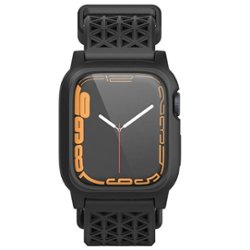 Catalyst - Active Defense Silicone Impact Case with Sport Band  for Apple Watch Series 8/7 41mm - Stealth Black - Alt_View_Zoom_11