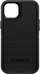 OtterBox - Defender Series Pro Hard Shell for Apple iPhone 15 Plus and Apple iPhone 14 Plus - Black - Front_Zoom