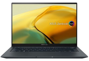 ASUS - Zenbook 14" 120Hz OLED Touch Laptop - EVO Intel 13 Gen Core i9 with 32GB Memory - NVIDIA GeForece RTX 3050 - 1TB SSD - Gray - Front_Zoom