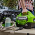 Alt View 13. Greenworks - 1900 PSI 1.2 GPM Electric Pressure Washer Combo Kit - Green.