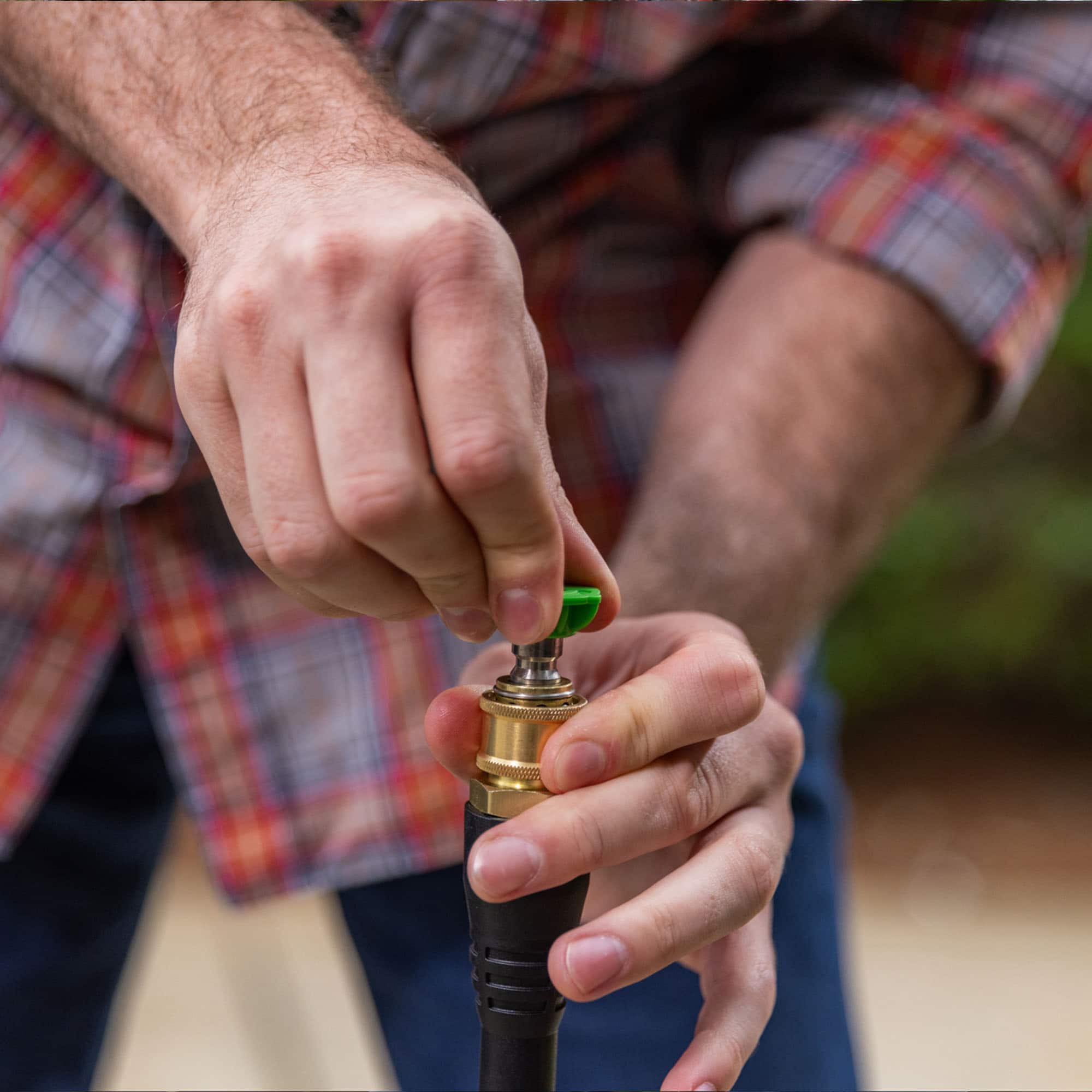 Alt View 17. Greenworks - 1900 PSI 1.2 GPM Electric Pressure Washer Combo Kit - Green.