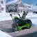 Alt View 23. Greenworks - 80V 20” Snow Blower, and 730 CFM Handheld Blower - 2-Piece Winter Combo Kit with (2) 4.0 Ah Batteries & Rapid Charger - Green.