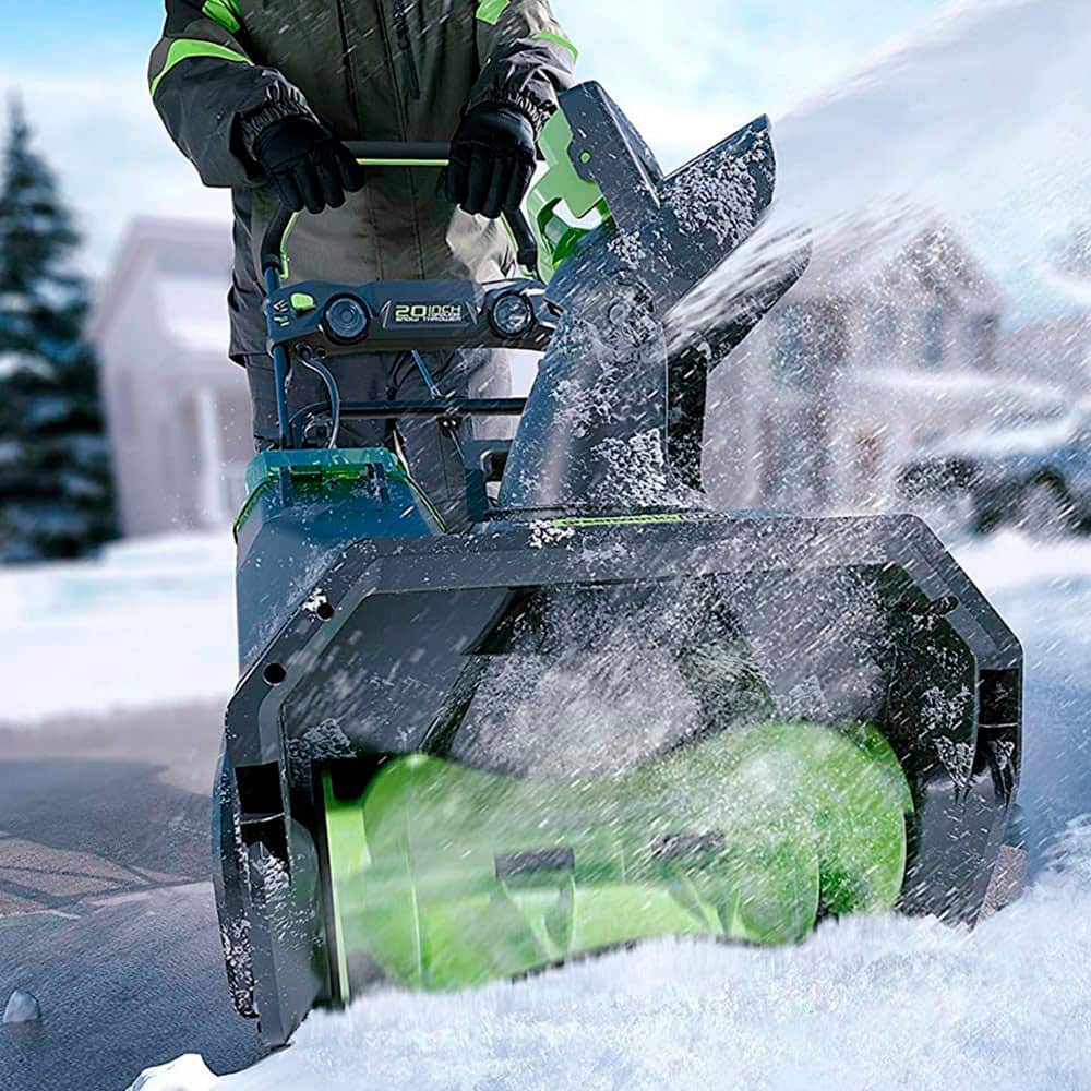 Greenworks 80V 20” Snow Blower, and 730 CFM Handheld Blower 2Piece