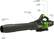 Left. Greenworks - 80V 20” Snow Blower, and 730 CFM Handheld Blower - 2-Piece Winter Combo Kit with (2) 4.0 Ah Batteries & Rapid Charger - Green.