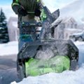 Alt View 12. Greenworks - 80V 20” Cordless Brushless Snow Blower with 4.0 Ah Battery and Rapid Charger - Green.