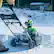 Alt View 13. Greenworks - 80V 20” Snow Blower, and 12" Snow Shovel - 2-Piece Winter Combo Kit with (2) 4.0 Ah Batteries & Rapid Charger - Green.