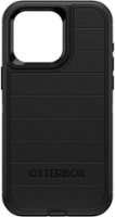 OtterBox - Defender Series Pro Hard Shell for Apple iPhone 15 Pro Max - Black - Front_Zoom