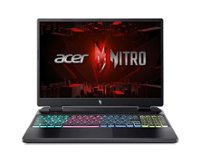 Acer - Nitro 16 - 16" 165Hz Gaming Laptop WUXGA – AMD Ryzen 5 7640HS with 8GB Memory - GeForce RTX 4050 - 512GB PCIe Gen 4 SSD - Obsidian Black - Front_Zoom