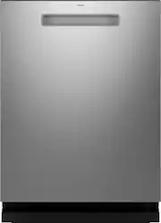 GE Profile - 24" Top Control Smart Built-In Tub Dishwasher with 3rd Rack, Microban Protection and 44 dBA - Stainless Steel - Front_Zoom