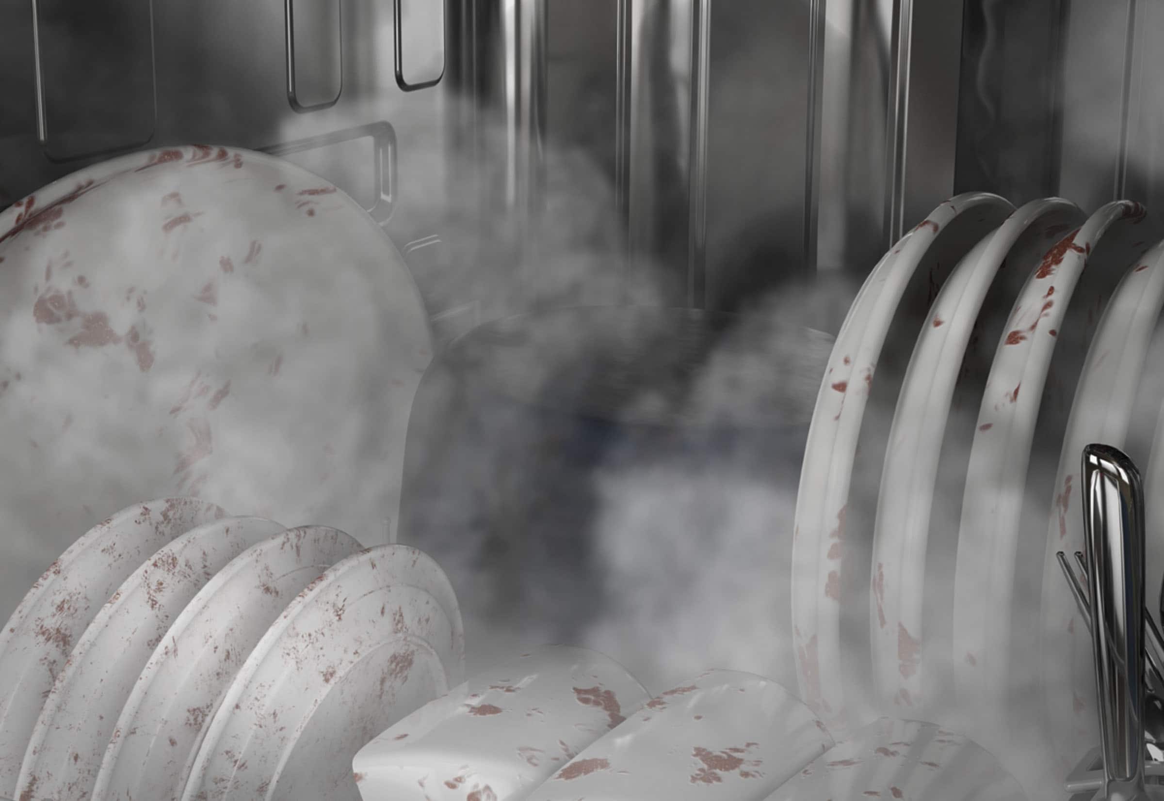 Alt View 26. GE Profile - 24" Top Control Dishwasher with Microban Antimicrobial Protection and Sanitize Cycle - Stainless Steel.