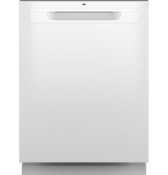 GE - Top Control Dishwasher with Standless Steel Interior and Santize Cycle - Stainless Steel - Front_Zoom