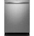 GE Profile - 24" Top Control Smart Built-In Stainless Steel Tub Dishwasher with 3rd Rack and Sanitize Cycle - Stainless Steel