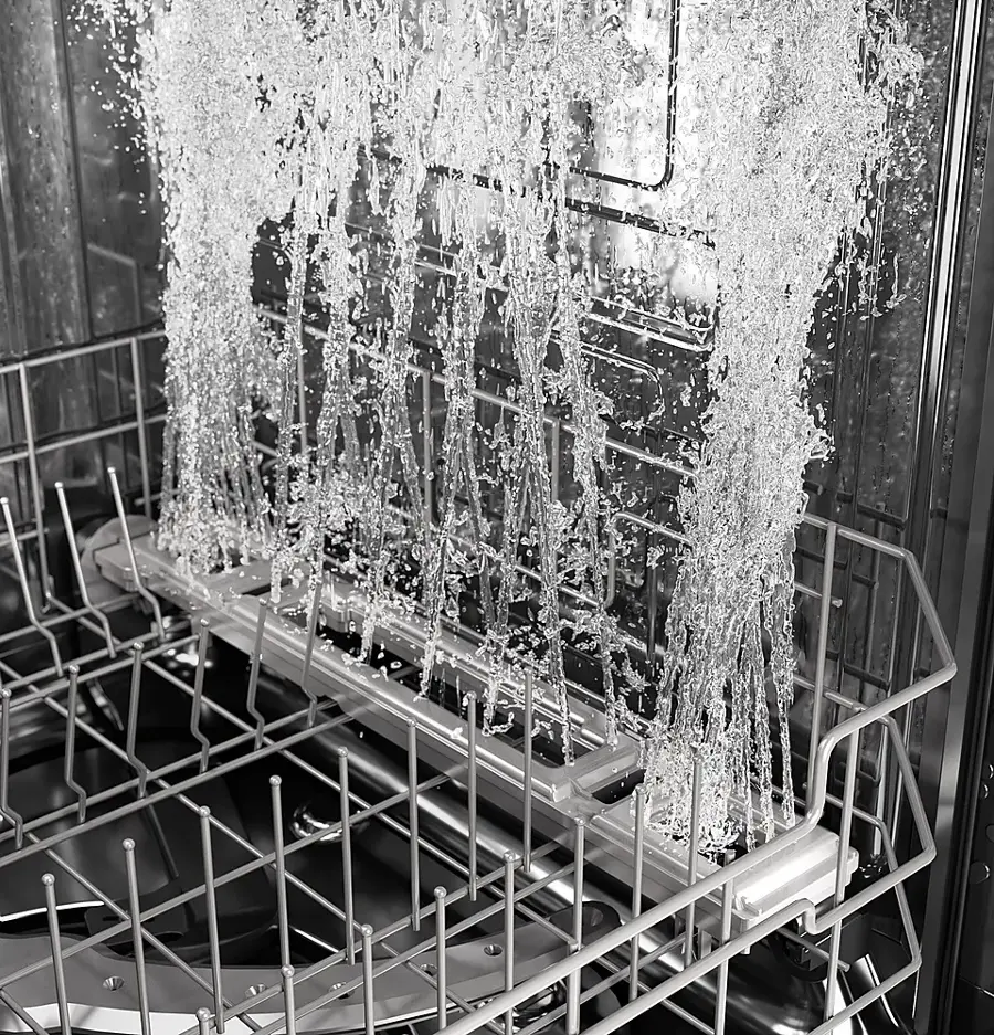 Alt View 19. GE Profile - 24" Top Control Smart Built-In Stainless Steel Tub Dishwasher with 3rd Rack and Sanitize Cycle - Stainless Steel.
