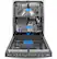 Alt View 2. GE Profile - 24" Top Control Smart Built-In Stainless Steel Tub Dishwasher with 3rd Rack and Sanitize Cycle - Stainless Steel.