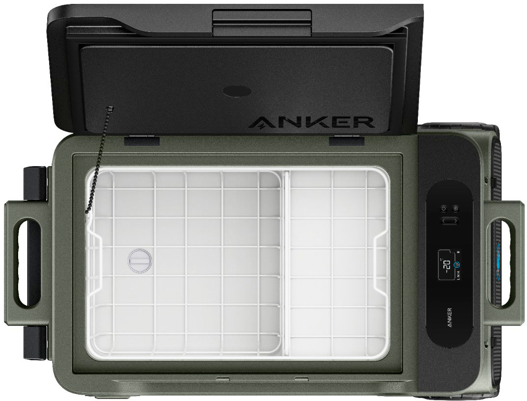Left View: Anker - Everfrost Portable Cooler 40 - Forest Green