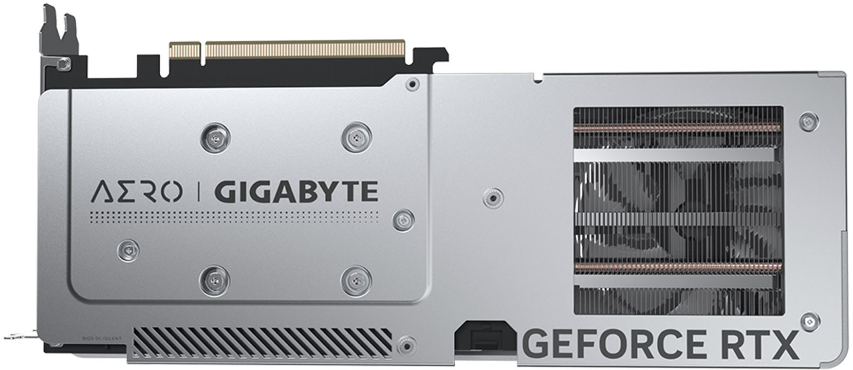 GIGABYTE GeForce RTX 4060 Ti AERO OC 16G, Carte graphique Blanc/Argent, 2x  HDMI, 2x DisplayPort