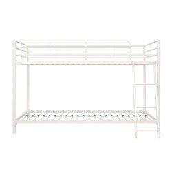 DHP - Fulton Small Space Twin over Twin Bunk Bed - Off White - Front_Zoom
