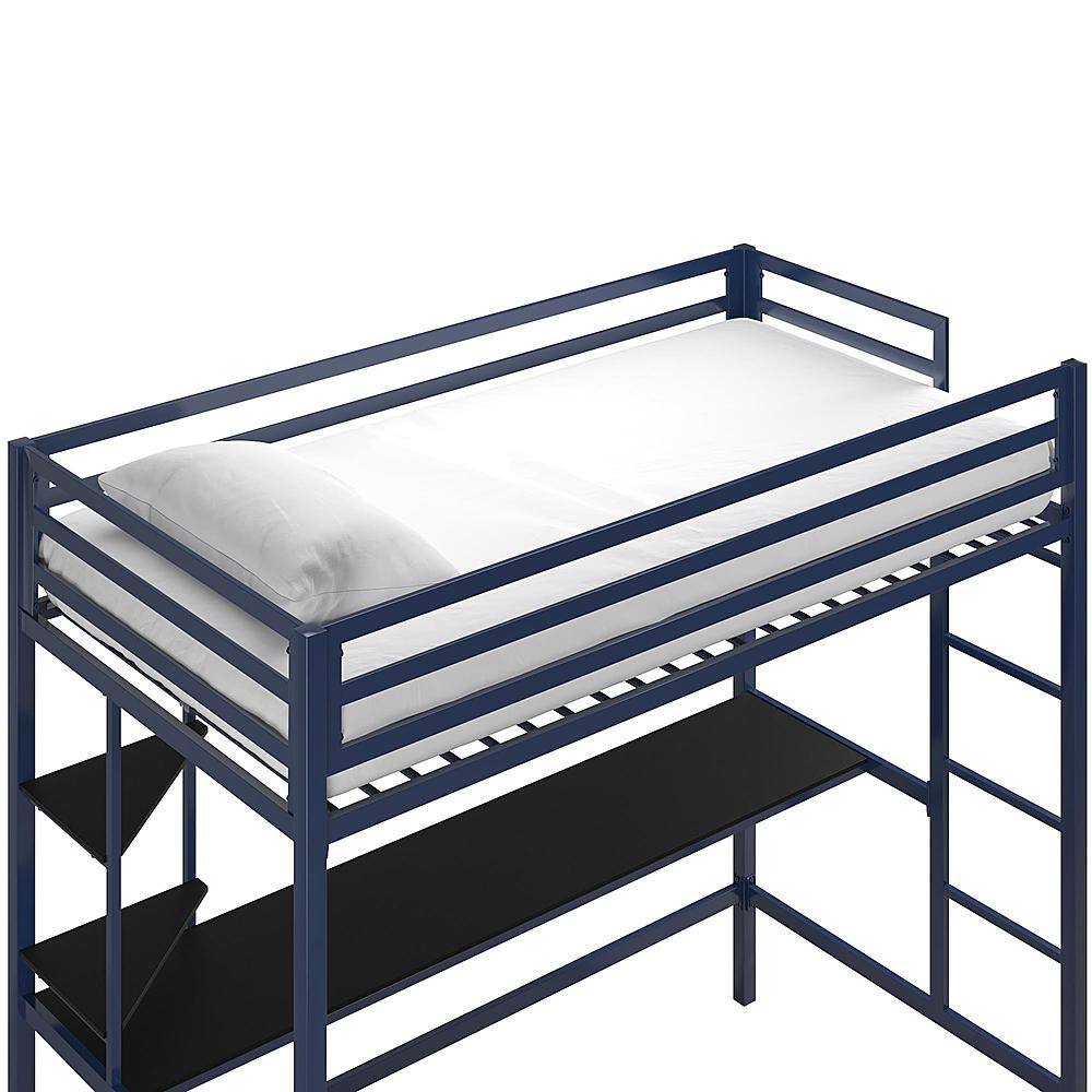 Best Buy DHP Novogratz Maxwell Metal TwinSize Loft with Desk