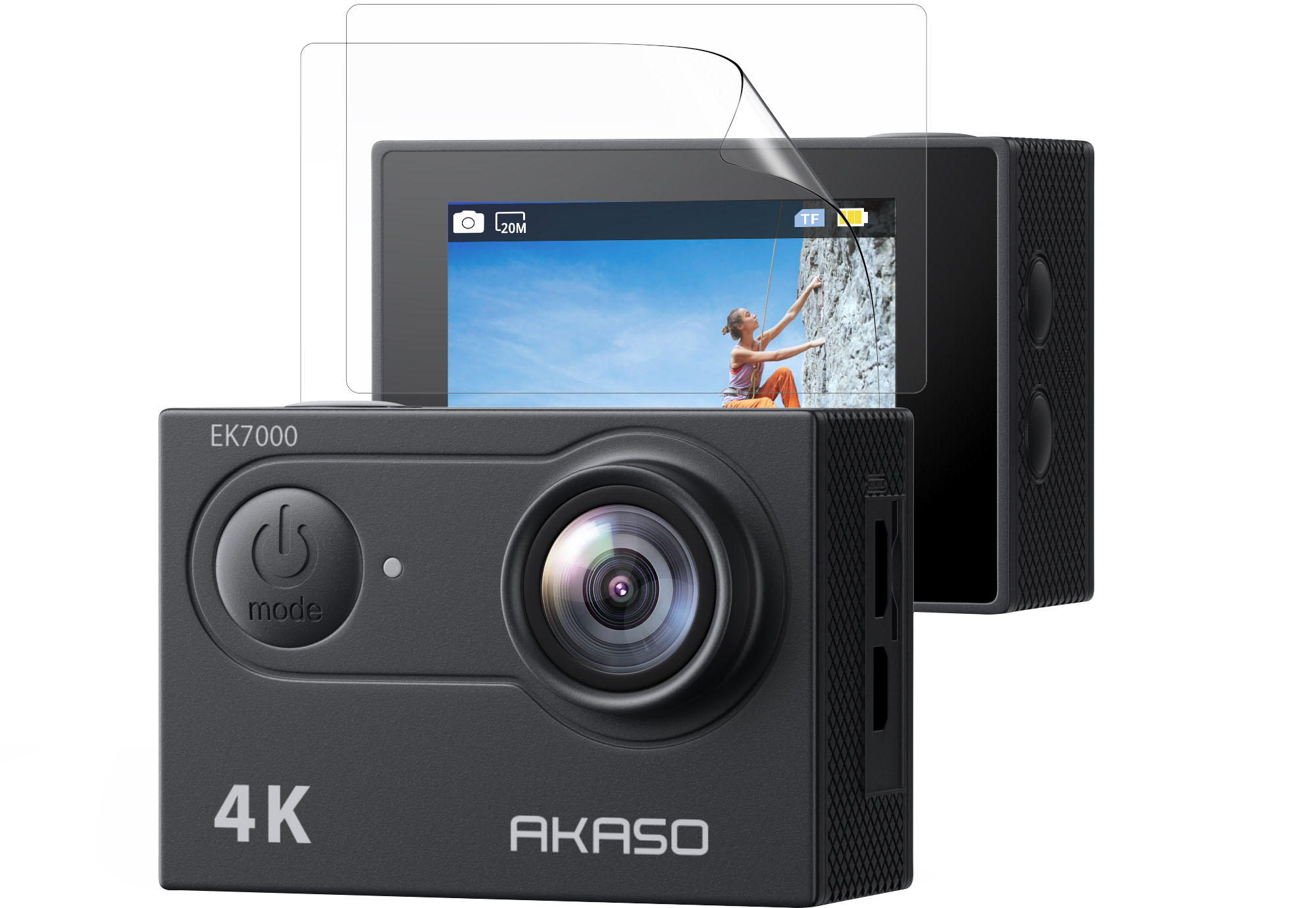 AKASO EK7000 4K30FPS 20MP Action Camera Ultra HD Underwater Camera 170  Degree Wide Angle 98FT Waterproof Camera Support External Microphone