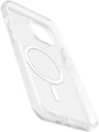 Angle Zoom. OtterBox - Symmetry Series Hard Shell for MagSafe for Apple iPhone 15 Plus and Apple iPhone 14 Plus - Clear.