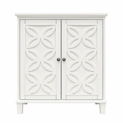 Ameriwood Home - Celeste Double Door Accent Cabinet - White - Front_Zoom