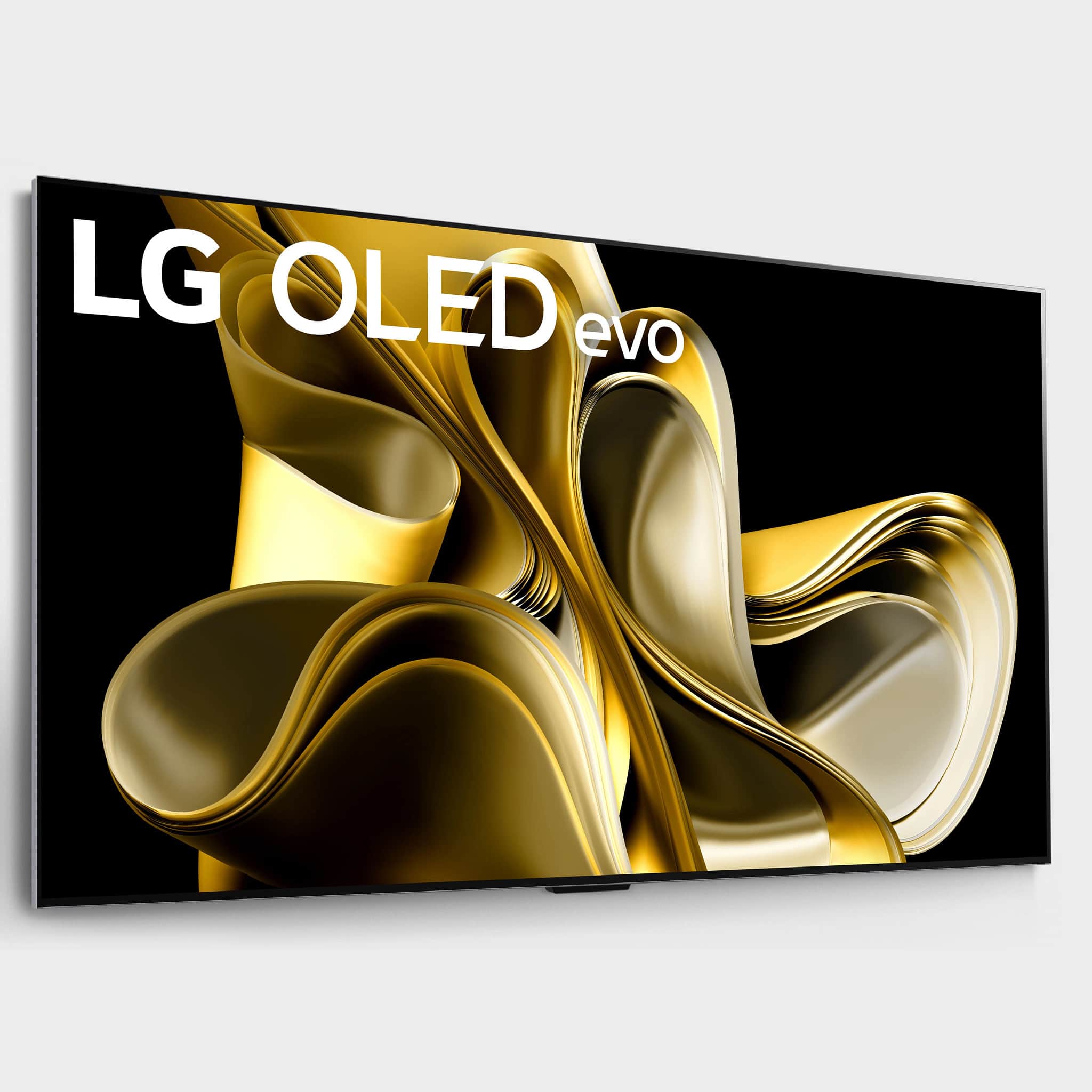 The image features a large LG OLED evo television screen, which is prominently displayed in the foreground. The screen is surrounded by a black background, emphasizing the television's vibrant colors and sharpness. The LG OLED evo is known for its advanced technology and high-quality display, making it an attractive choice for those looking for a top-of-the-line TV.