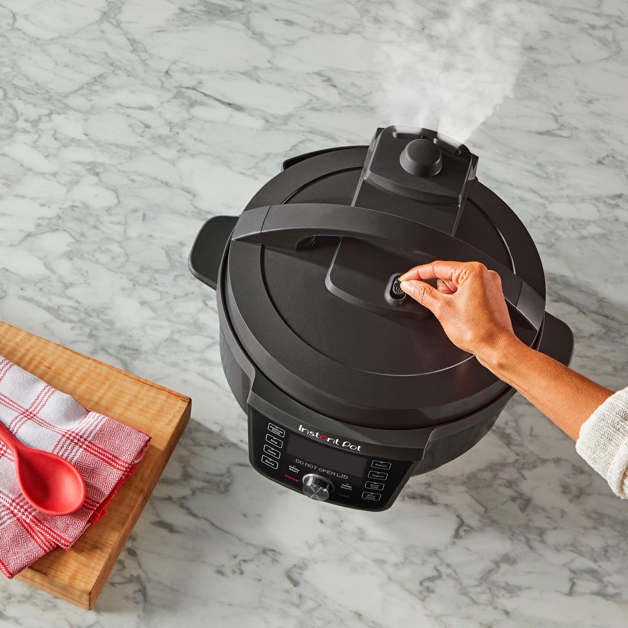 Alt View 16. Instant Pot - RIO WIDE Plus 7.5Qt 7-in-1 Electric Pressure Cooker & Multi-Cooker - Black.