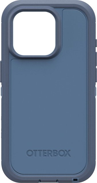 Front Zoom. OtterBox - Defender Series Pro XT Hard Shell for MagSafe for Apple iPhone 15 Pro - Baby Blue Jeans.