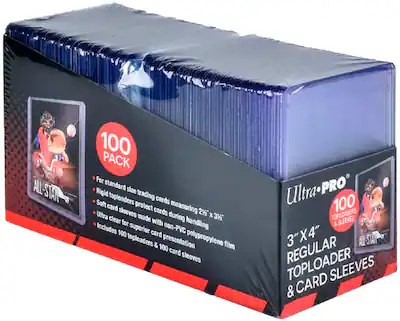 Ultra PRO 3" x 4" Regular Toploaders & Card Sleeves 100 Count Retail Pack 83648 - Best Buy Ultra PRO 3" x 4" Regular Toploaders & Card Sleeves 100 Count Retail Pack 83648 - Best Buy