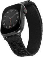 WITHit - Tactical Nylon Band for Apple Watch 42/44/45mm, Ultra & Ultra 2 - Black - Angle_Zoom