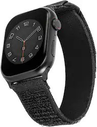 WITHit - Tactical Nylon Band for Apple Watch 42/44/45mm, Ultra & Ultra 2 - Black - Angle_Zoom