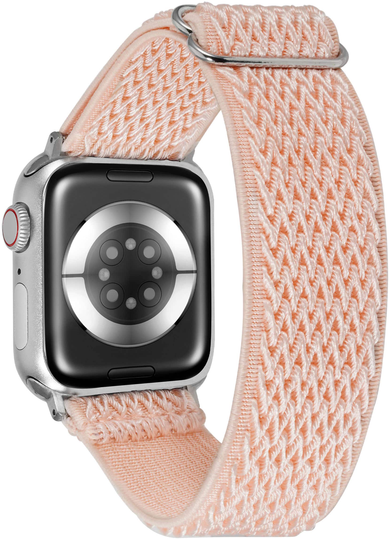 Left. WITHit - Elastic Woven Band for Apple Watch 38/40/41mm - Coral.