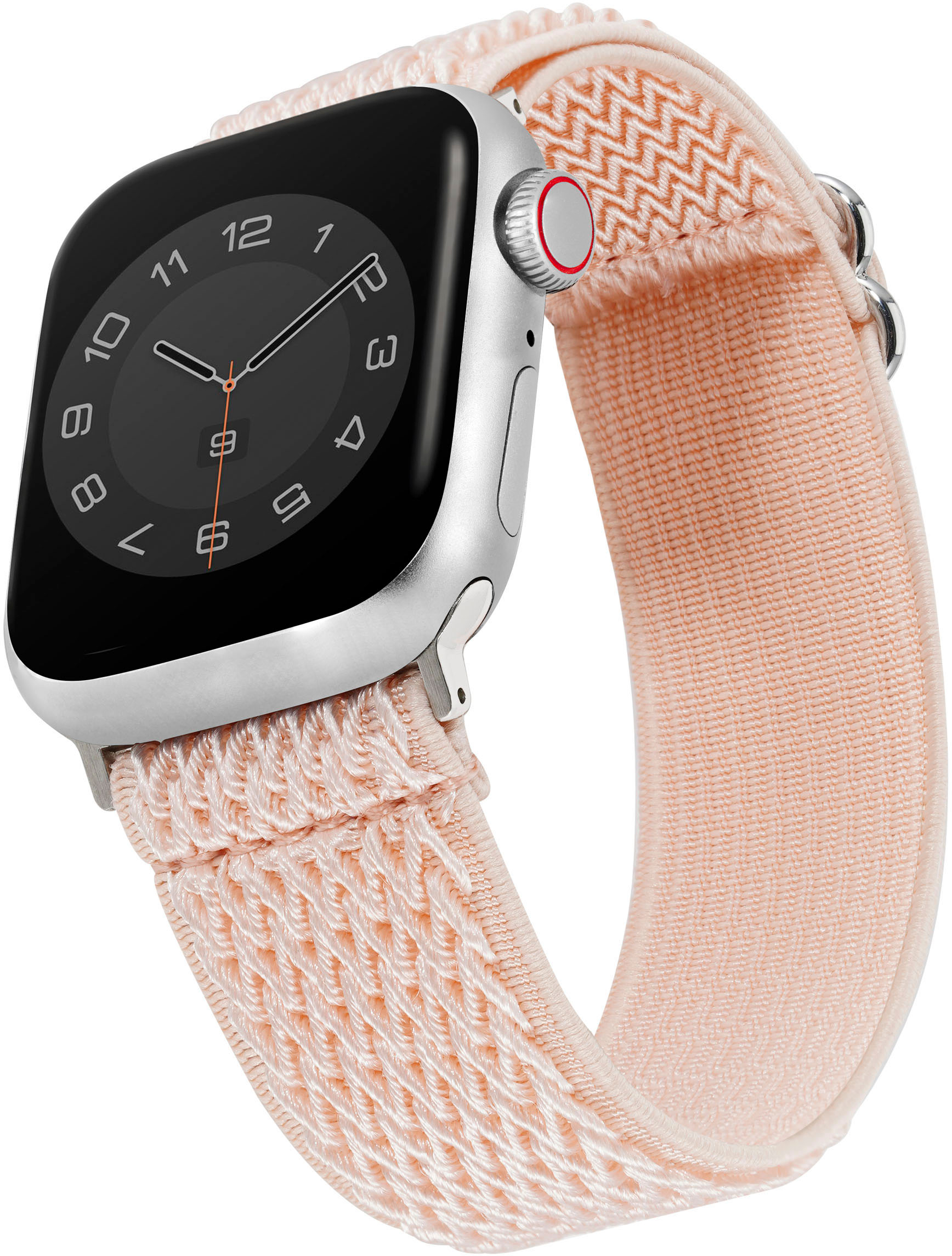 Angle View: WITHit - Elastic Woven Band for Apple Watch 38/40/41mm - Coral