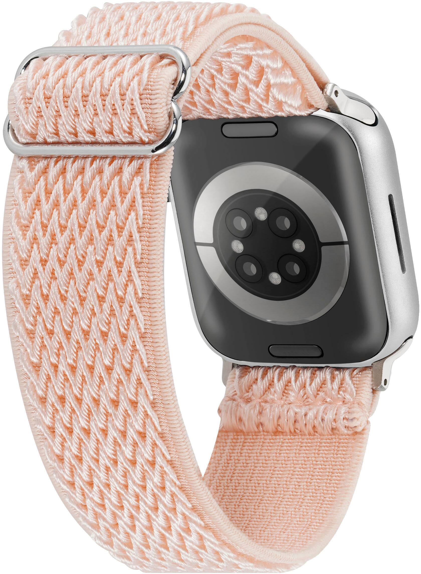 Alt View 11. WITHit - Elastic Woven Band for Apple Watch 38/40/41mm - Coral.
