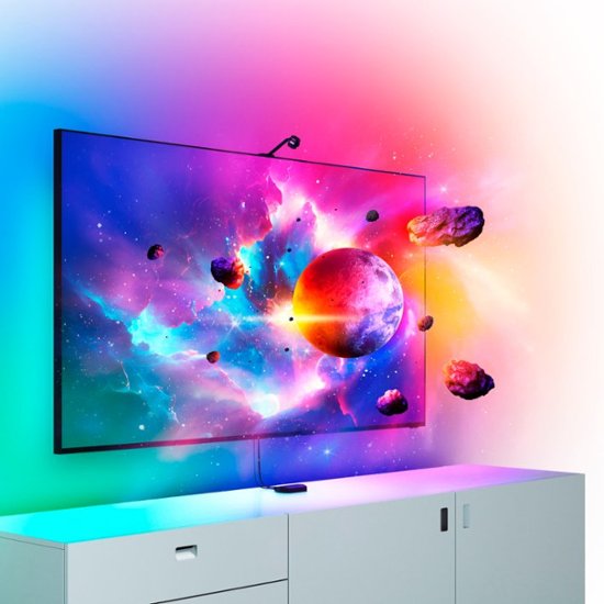 Front Zoom. Nanoleaf - 4D - Screen Mirror + Lightstrip Kit (For TVs and Monitors up to 65") - Multicolor.