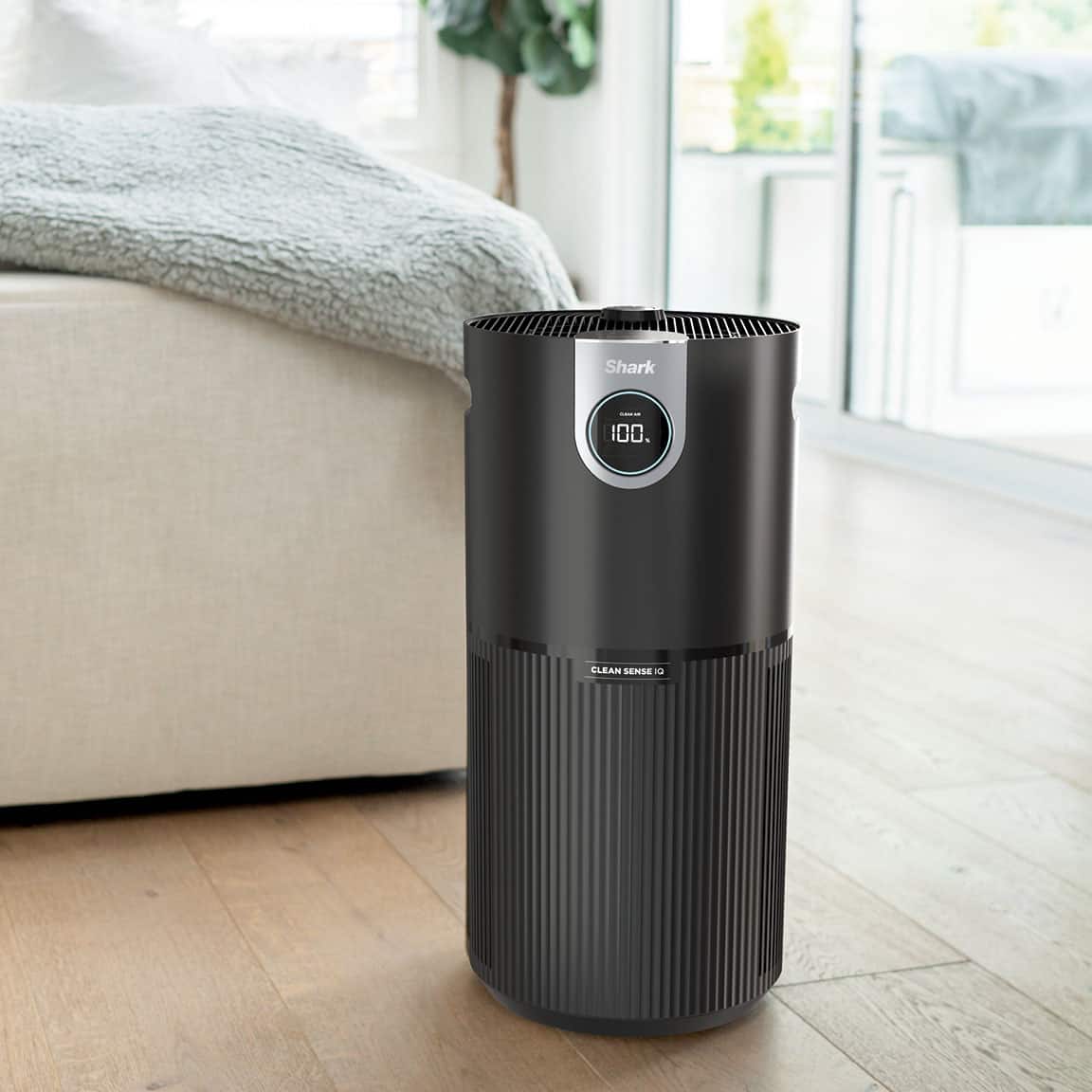 Alt View 21. Shark - Clean Sense Air Purifier MAX with Odor Neutralizer Technology, 1200-sq. ft, HEPA Filter - Black.