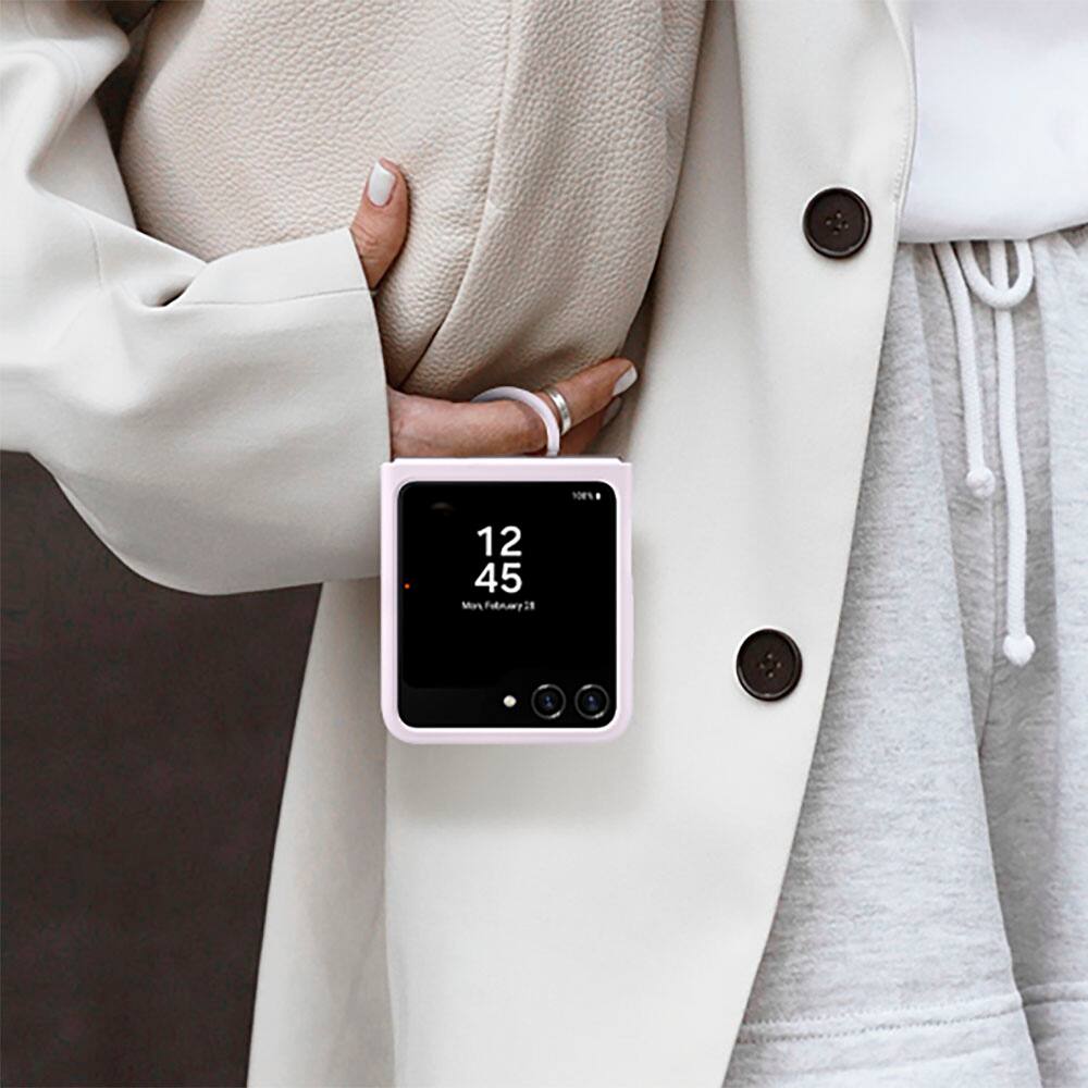 Alt View 19. Samsung - Galaxy Z Flip5 256GB (Unlocked) - Graphite.