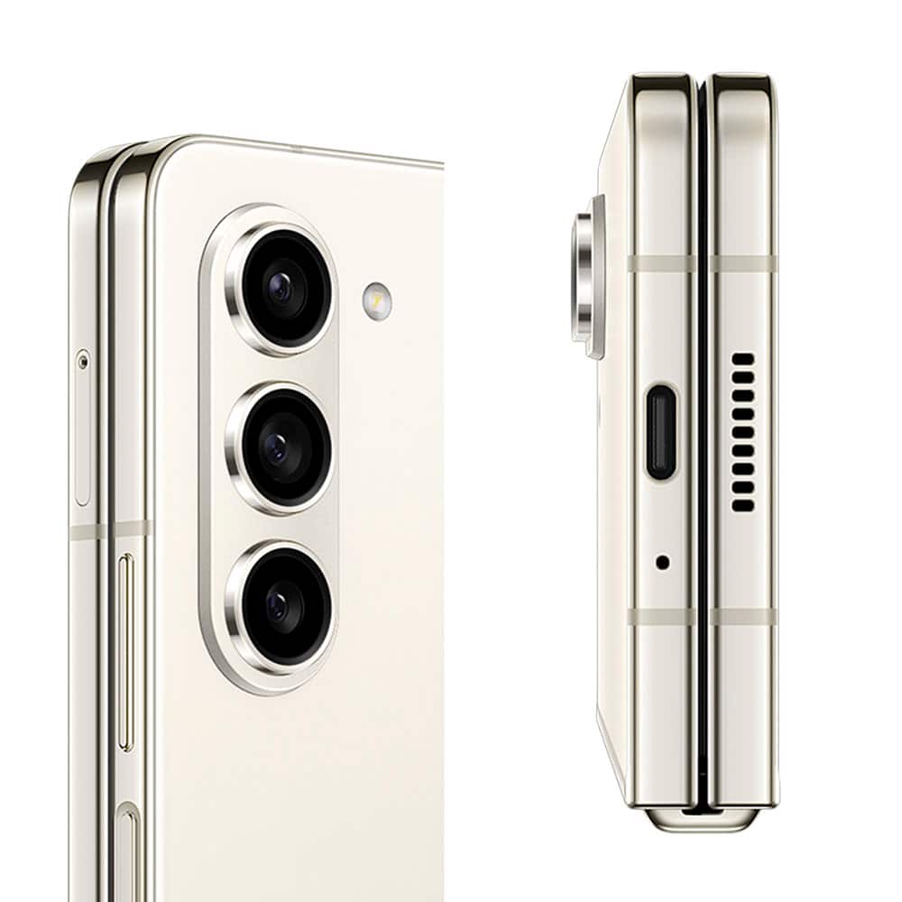 Alt View 24. Samsung - Galaxy Z Fold5 512GB (Unlocked) - Cream.