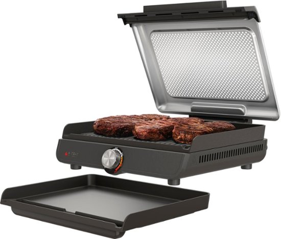Hamilton Beach 3 in 1 180 sq. in. Black Indoor Grill with