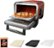 Front Zoom. Ninja - Woodfire Pizza Oven, 8-in-1 Outdoor Oven, 5 Pizza Settings, 700°F, Smoker, Woodfire Technology, Electric - Terracotta Red.