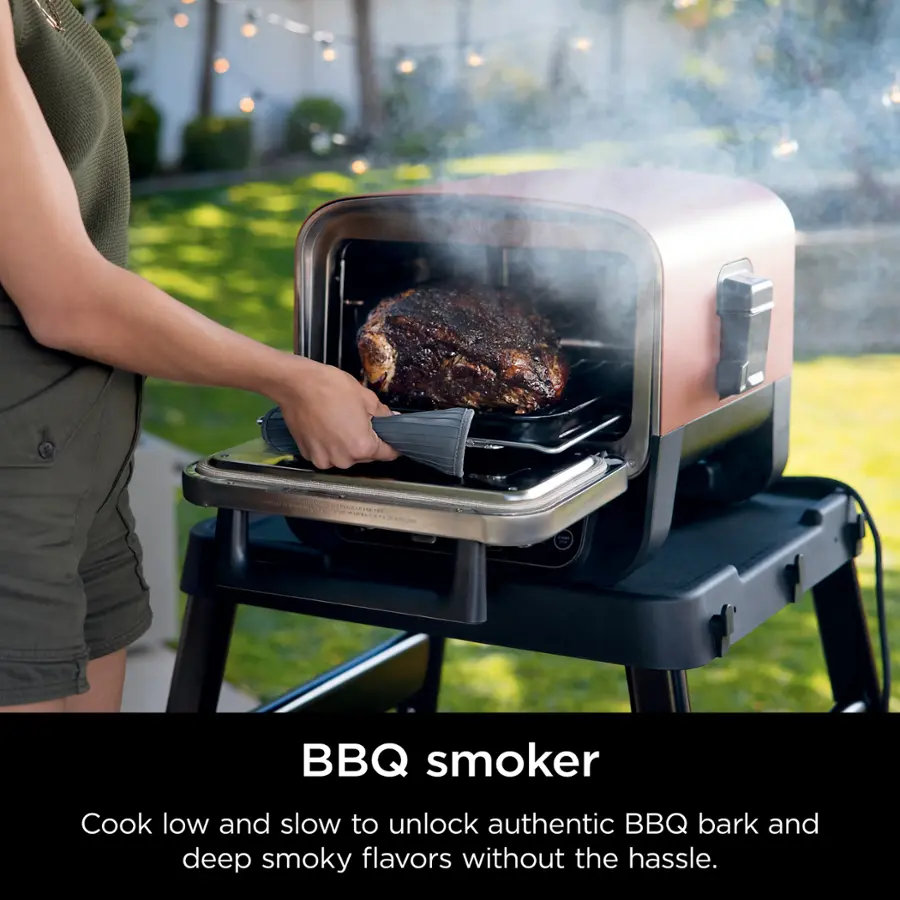 I BBQ smoker - Cook low and slow to unlock authentic BBQ bark and deep smoky flavors without the hassle.