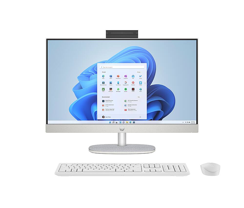 27” All-in-One Computers, Intel i7 Quad-Core Desktop Computer with Camera,  16G Ram 512G SSD IPS HD Display, WiFi Bluetooth for Home Entertainment