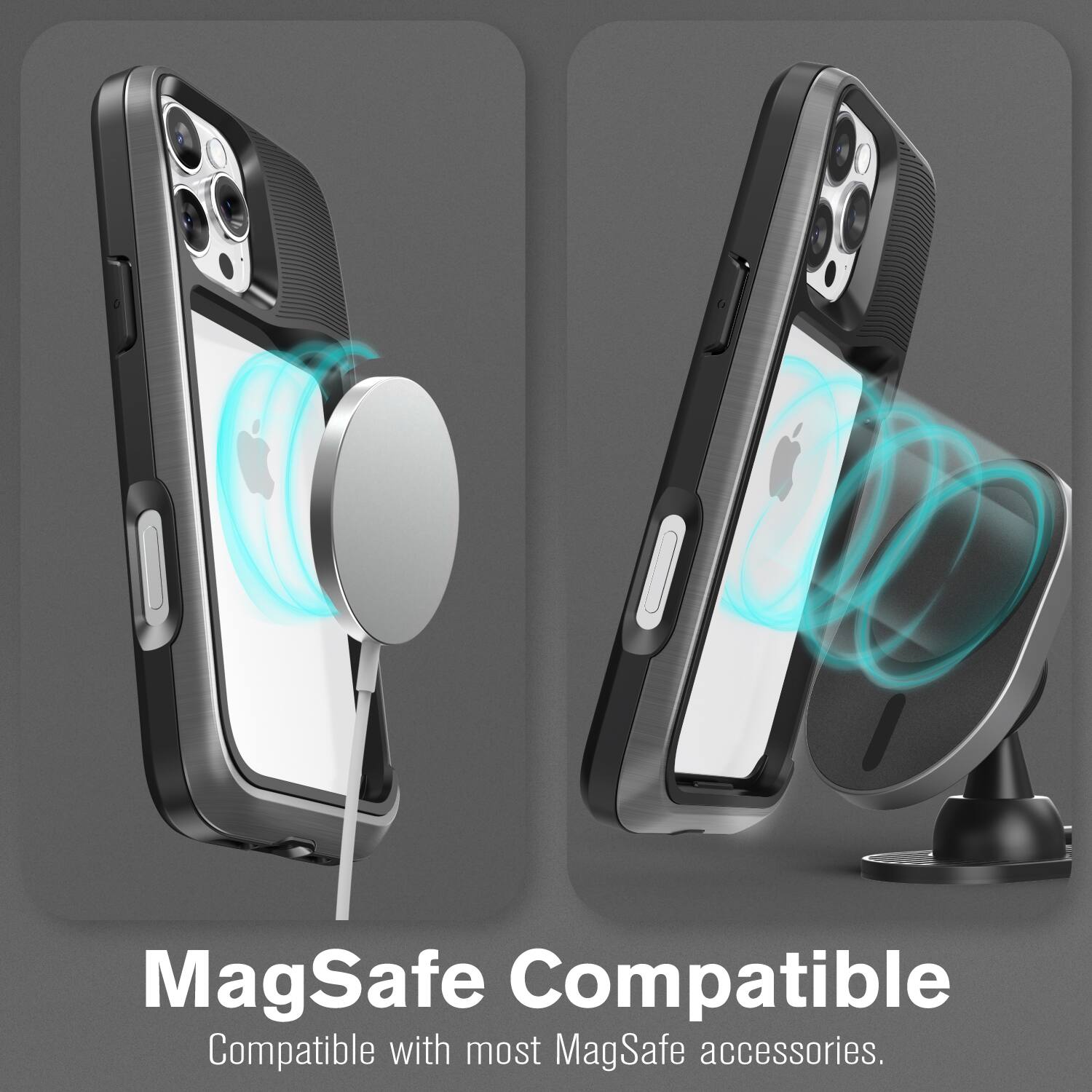 MagSafe Compatible
Compatible with most MagSafe accessories.