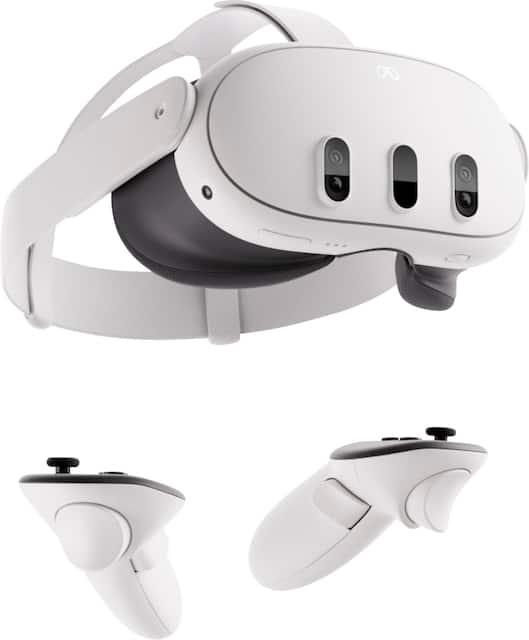 Meta Quest 3 All-in-One VR Headset - White (899-00579-01) for sale online